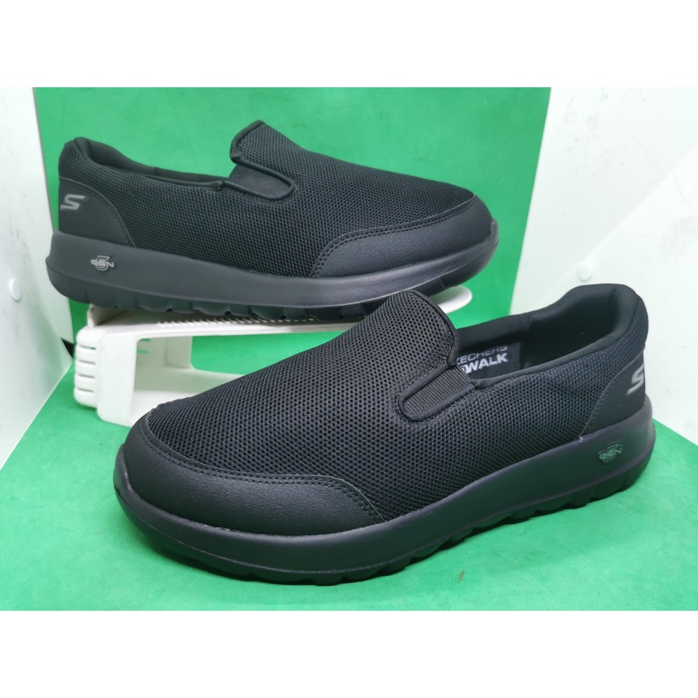 Skechers GOWalk 216010WW Men's Slip-On Cushioned Shoes Black Size 8.5 Extra Wide